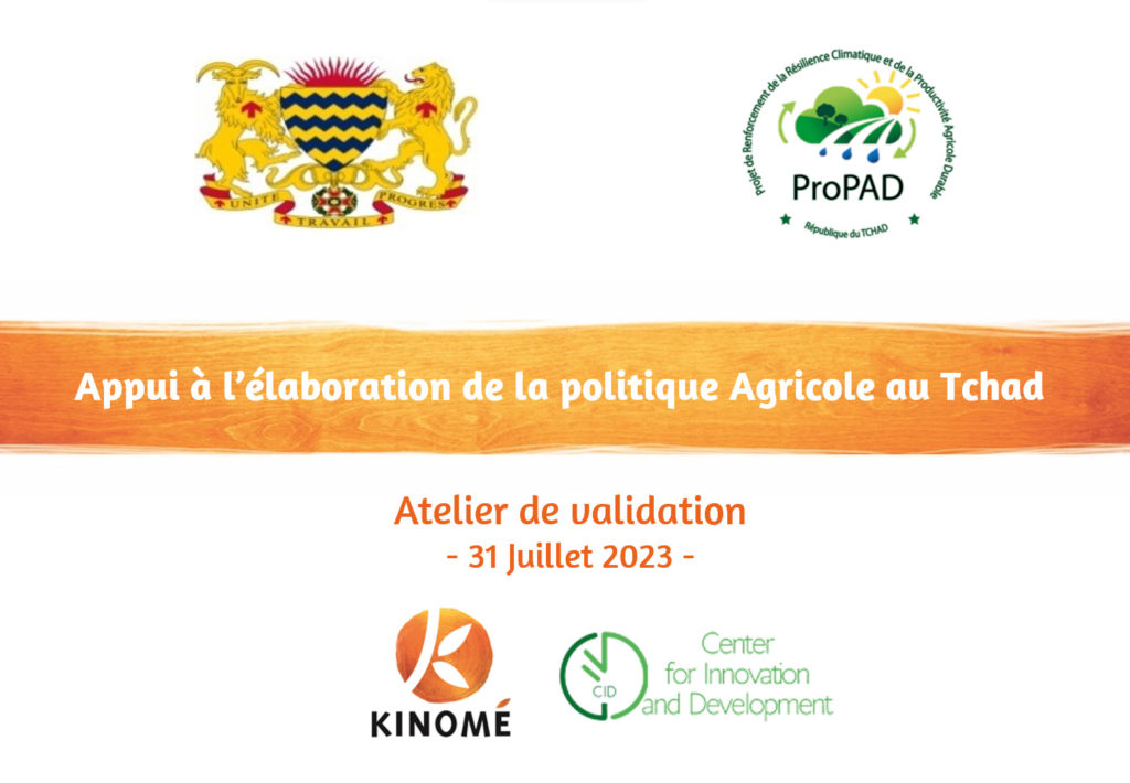 stratégie politique agricole Tchad
